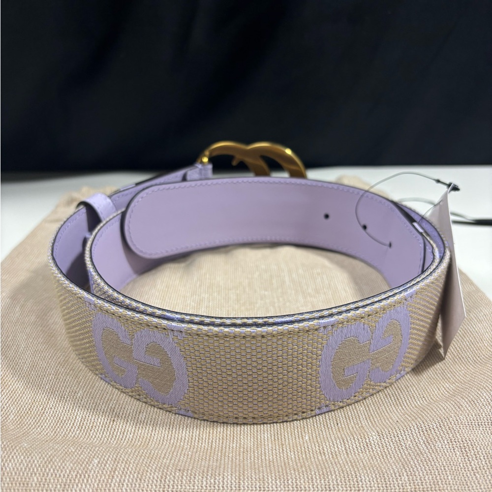 Gucci Women Size Marmont Jumbo GG Canvas Wide Belt - Picture 4 of 8